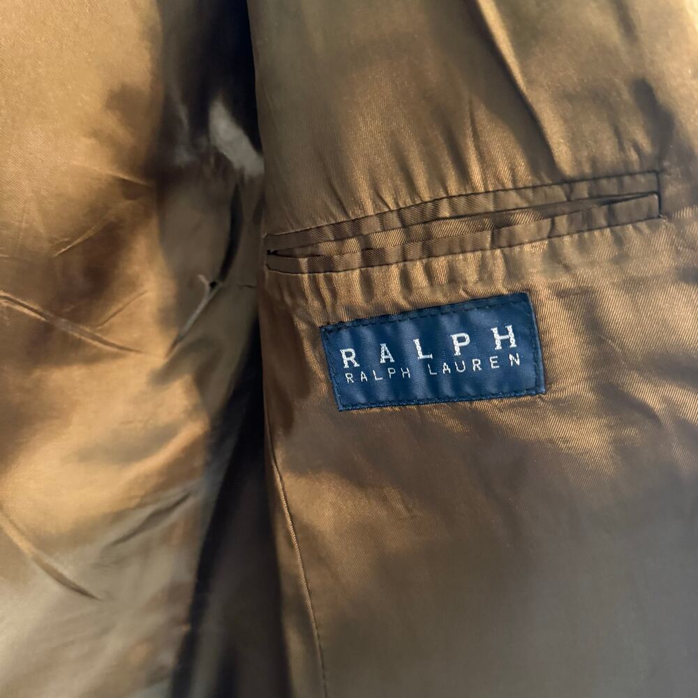 VTG Ralph by Ralph Lauren 100% Cashmere Sports Coat Camel Color 44T EUC - Picture 3 of 7
